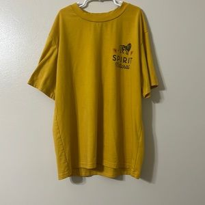 This is a mustard yellow top, size XS, from ‘SHEIN’